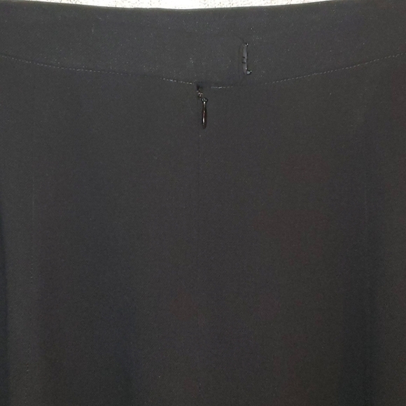 VTG designer Escada Hip Pleat black skirt sz 44 - Picture 5 of 12